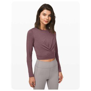 Lululemon Purple Long Sleeve Time To Restore Top